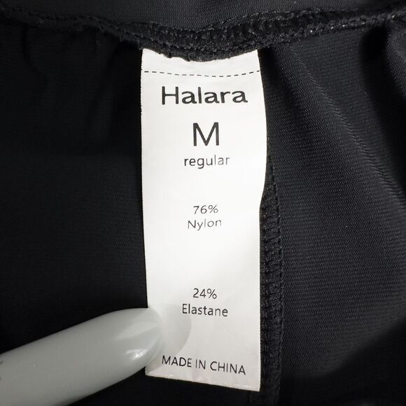 Halara High Waisted Plain Pocket Casual Joggers Womens Medium Black Athleisure - Picture 3 of 13